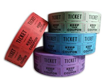 Double Roll Tickets - 2,000 Numbered Raffle Tickets main image